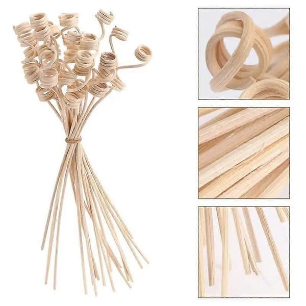 Aromaterapi Diffuser Refillpinner, 5-100 Pakning, Naturlig Rattan 2-3.5mm 2x230mm 5pcs