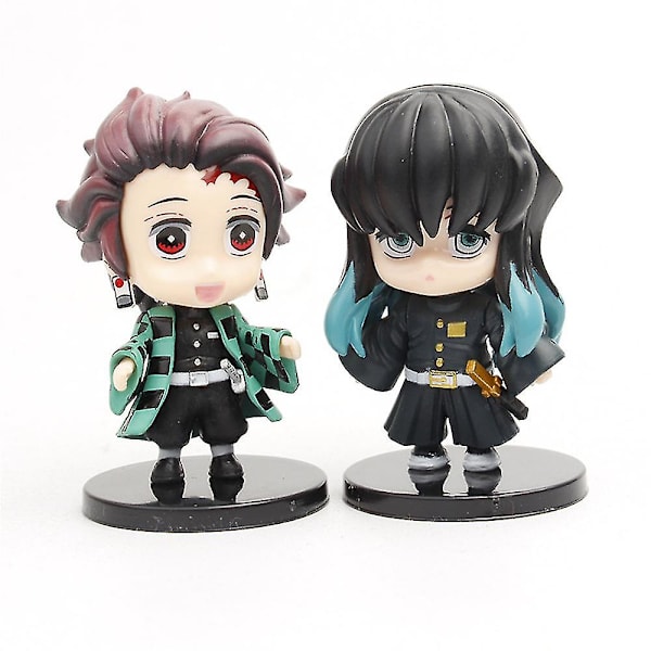 5 st Demon Slayer Kamado Tanjirou Mitsuri Kyojuro Obanai Tengen Actionfigurer A