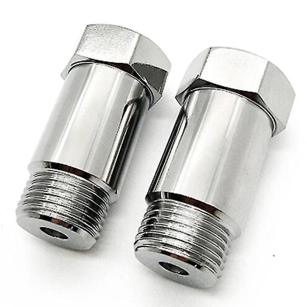 2 st avgaslambdasensor Lambda 45 mm O2 M18 X1.5 förlängningsspacerrör i järnpläterad nickel