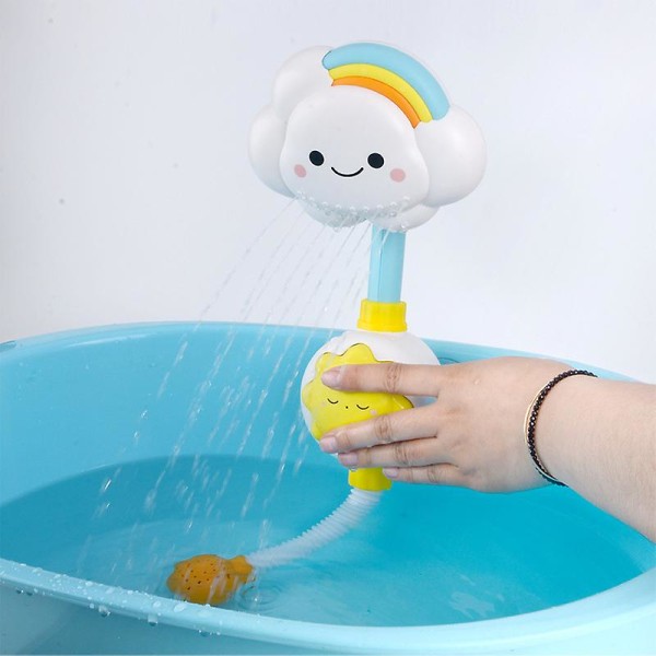 Badelegetøj til børn Baby Vandspil Skyer Model Vandhane Bruser Vandspray Legetøj Til børn Sprøjtende Sprinkler Badeværelse Babylegetøj