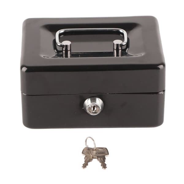 Portable Lockable Cash Box For Small Business, Multifunctional Storage Solution Keeps Important Items Safe With Durable Steel Construction