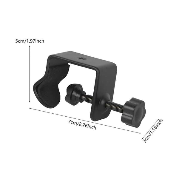 Base Stand Monterings Tilbehør Sort 1/4-tommer Gevind Interface Justerbart Arbejde Style B