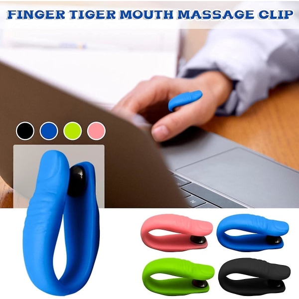 3 stk. Silikone Migræne Relief Clip Bærbar Stress Relief Massage Akupressur Clip 3pcs black
