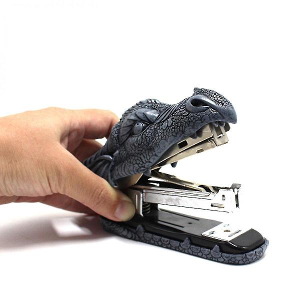 Wekity Dragon Hæftemaskine Dragehoved Hæftemaskine Børn Nyhed Hæftemaskine Sjov Udskæring Resin Hane Hæftemaskine Til Kontor Skrivebord Papirvarer Desktop Tilbehør Hjem D