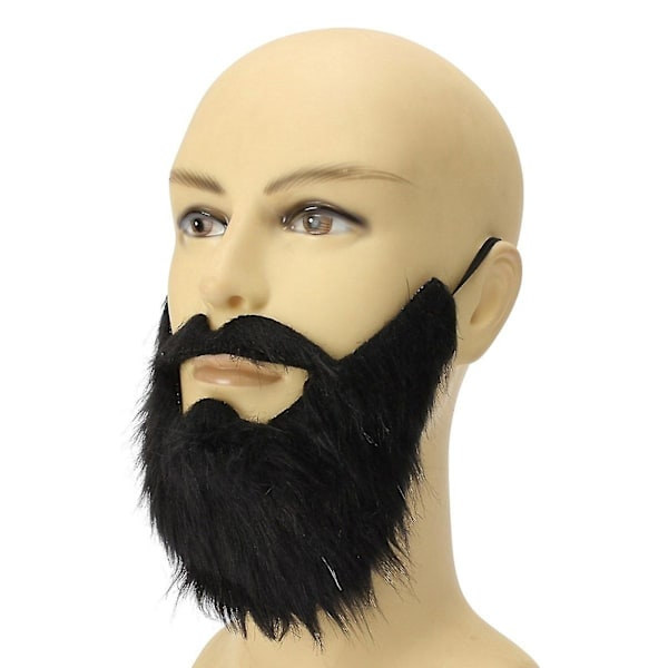 Fake Black Beard Elastic Halloween Party Prom Prop