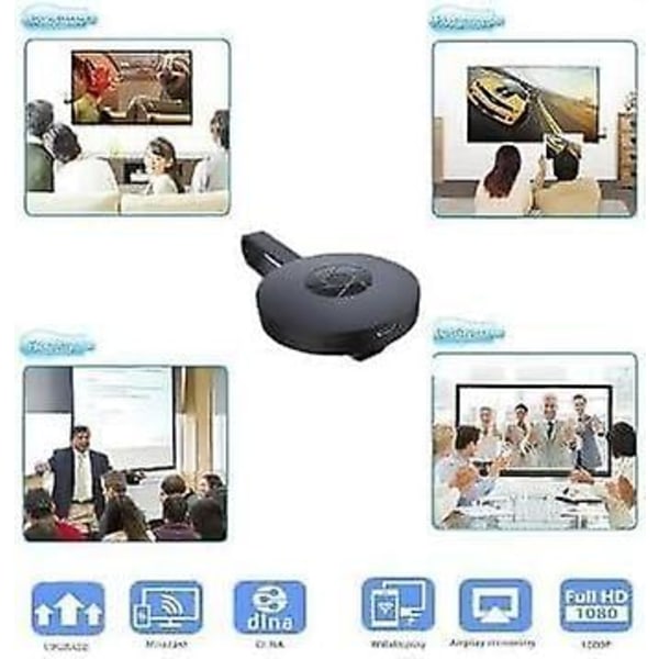 Mobil skjermprojektor-displayadapteren kobles direkte til datamaskiner og andre projeksjonsenheter via WiFi og Bluetooth, brukt for speiling