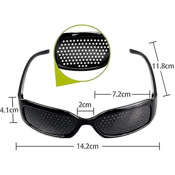 Hålkamera Glasögon Mikrohål Anti-myopi Små Hål Glasögon Avslappning 2Pcs