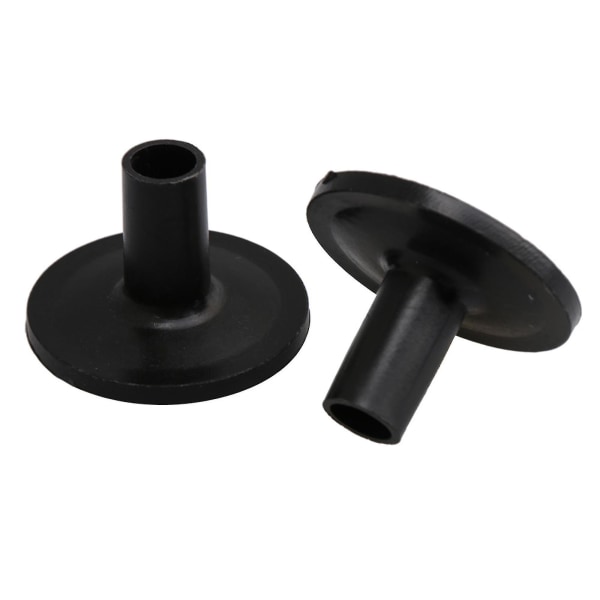 10 Pieces Black Plastic Cymbal Sleeves With Flange Base For Drum Set