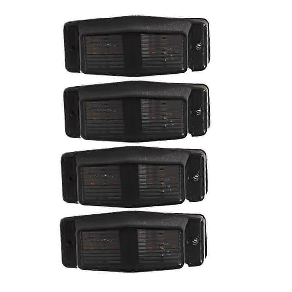 4 stk. Røgfarvede Hvide LED Front Grill Markeringslys til MAN Lastbil Dobbelt Brænder Indikatorlamper