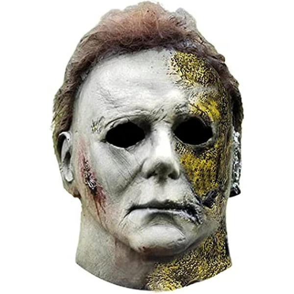 Halloween Michael Myers Horror Latex Maske Hodeplagg Fest Rekvisita B