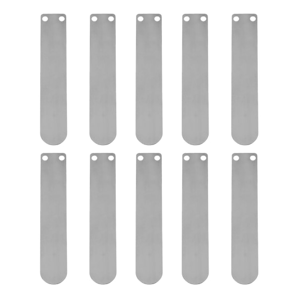 10 stk. Luftkompressor Ventilplate Tungeform Støpejern Inntak Og Eksos Tilbehør 80 Inntak Lang Plate