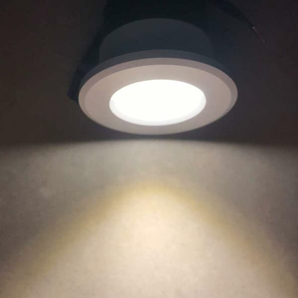 4-pack Mini LED Infällda Spotlights 3W Varmvit, Display Skåp & Registreringsskylt Belysning[JUN]