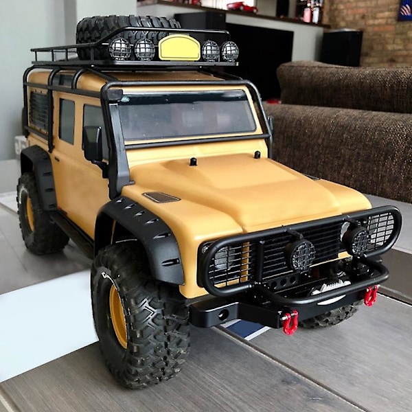 för TRX4 Metall Front Camel Trophy Stötfångare med Ljus för 1/10 RC Crawler Bil TRX4 -4