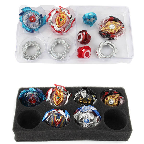 Vattentät bärbar låda 8 i 1 förvaringsväska för Burst Spinning Top Game
