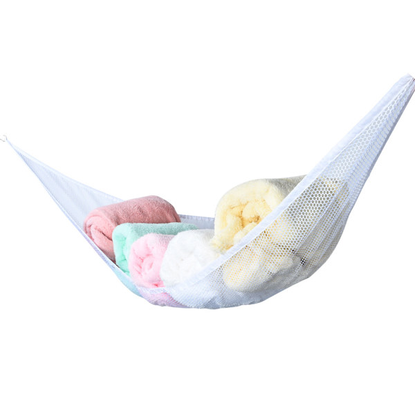 Lekeoppbevaringsnett i hammock, best for å holde rom rene, stor størrelse hvit