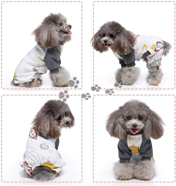 2-pack mjuka bomulls hundpyjamas, hundpyjamas, valp, katt, astr