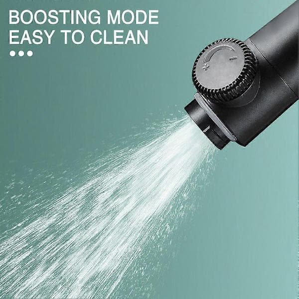 5-moduser Boosters dusjhode erstatning Ett trykk vannstoppfunksjon dusjhode for baderom treningsstudio hotell Black