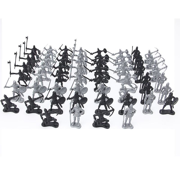 Sett med 60 fangehull og drager Fantasy bordplatefigurer 7 mm skala 20 unike design umalt