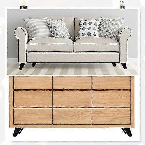 4 x 9CM Sorte Bordben - Møbler, Sofaer - Velegnet til Skabe
