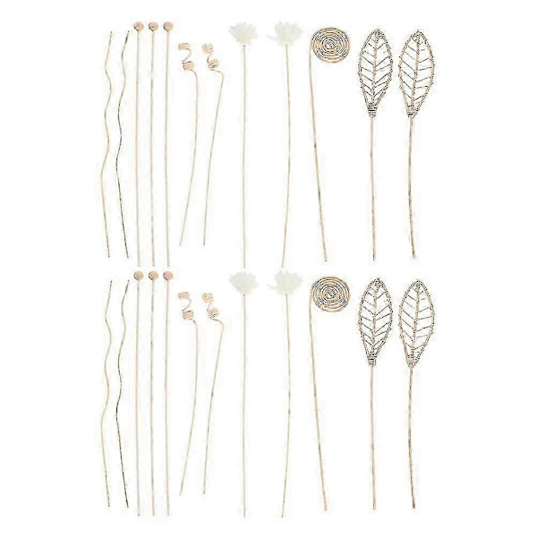 Diffuserpinnar Rattan Aromaterapi Reed Diffuserpinnar för Hemmet 24st
