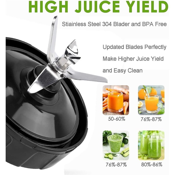 6/7 bladers blenderblad för Nutri Ninja, reservdelar för mixerblad