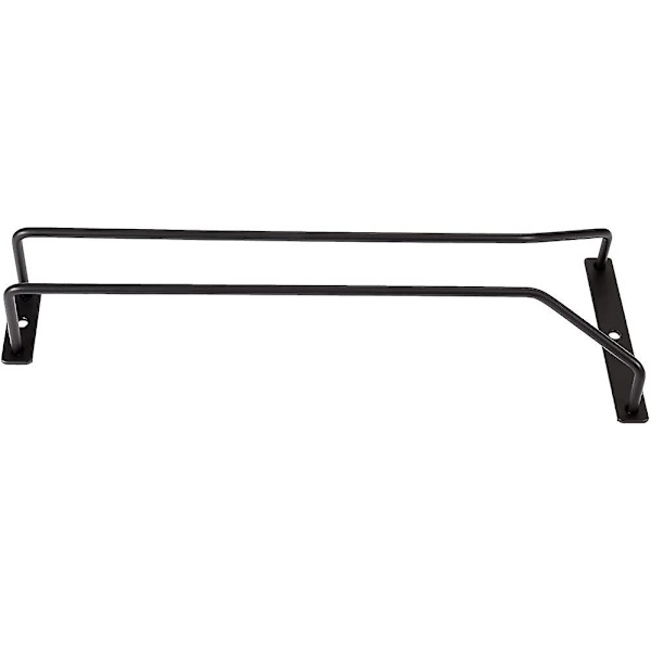 Svart - 1 x 12\" Vinglasställ, Under Shelf Vinglasställ, Under Cabinet Vinglasställ, 1 Nivå