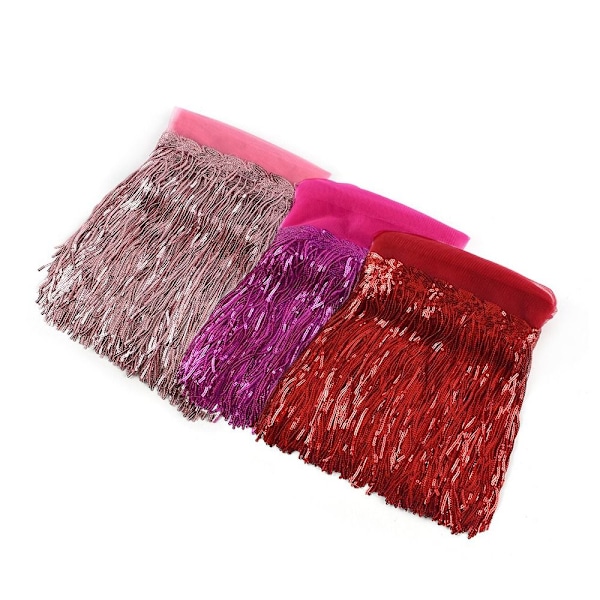 10 meter paljetttofs Spetsdekorationsmaterial TRANSPARENT Transparent Transparent 10Yards-10Yards