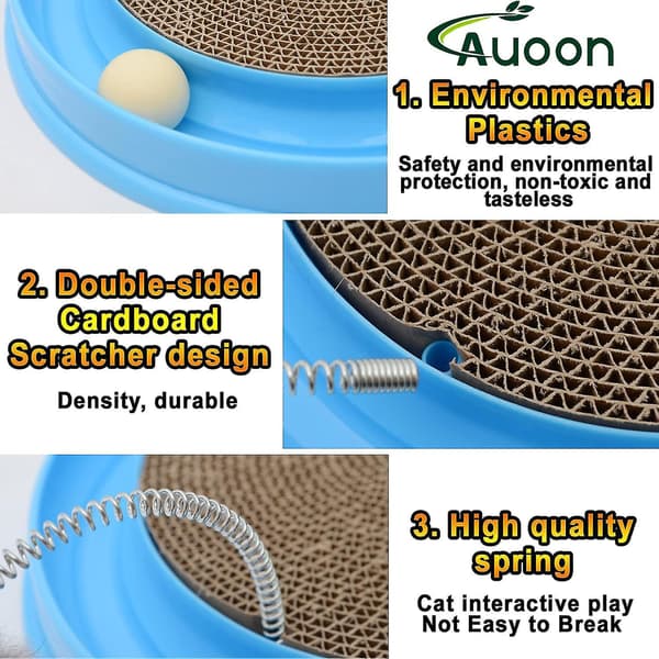 Cat Scratch Toy, Cat Turbo Toy, Interactive Training Exercise with Mouse Toy with Turbo and Ball (hy)