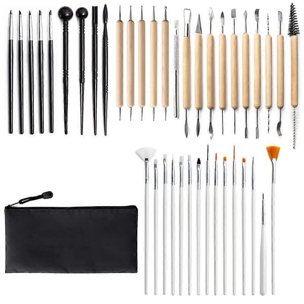 41 stk. Graffiti DIY Hook Line Makeup Pensler White