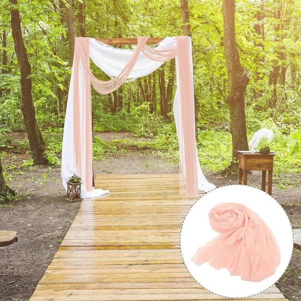 Bryllupsbue Draping Stoff Gardin Drapering for Bryllups Takdekorasjon