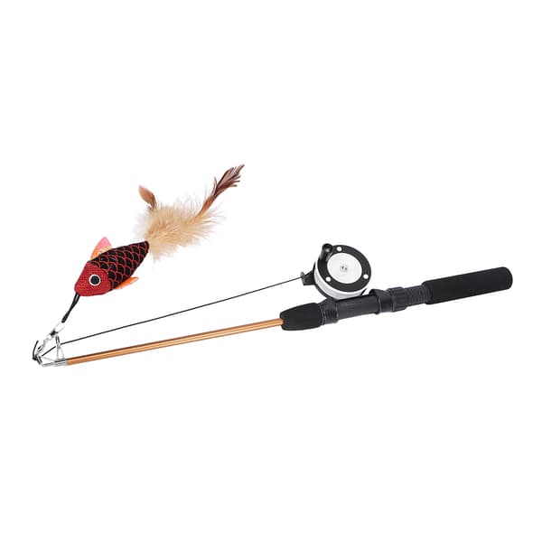 Multifunctional Cat Feather Teaser Wand Toy Durable Fun for Cats