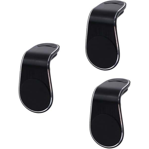 3-pack magnetisk biltelefonholder for mobiltelefon - S650 ørepropper - svart, 6,4x3,6 cm
