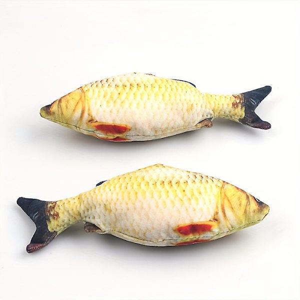 1 st simulering plysch fiskformad docka interaktiva husdjur kudde tugga hållbara tillbehör S 19.99*7.62cm
