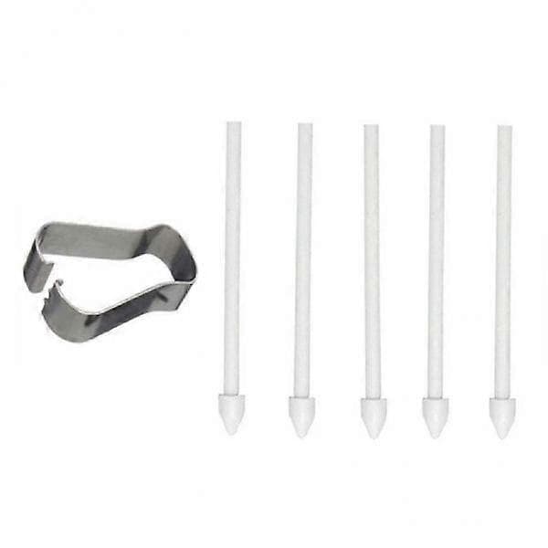 5x 5x Pen Tips Erstatning Hvid, Touch Tips, til Tab S7 S7+ Tab S6 Lite, til Grade 10 Grade 20, Peak Tegning Tegning