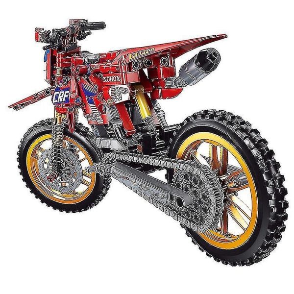 1:8 Teknisk High-Tech Motorcykel Motocross Crf Model Byggeklodser Off-Road Bil Moto Moc Klodser Gaver Diy Legetøj Børn Drenge 556PCS