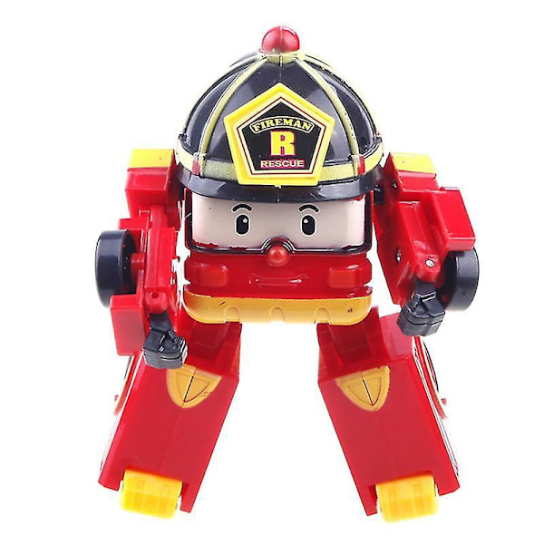 Rød robocar poli legetøj korea robot bil transformation legetøj bedste gaver børn børn z4509