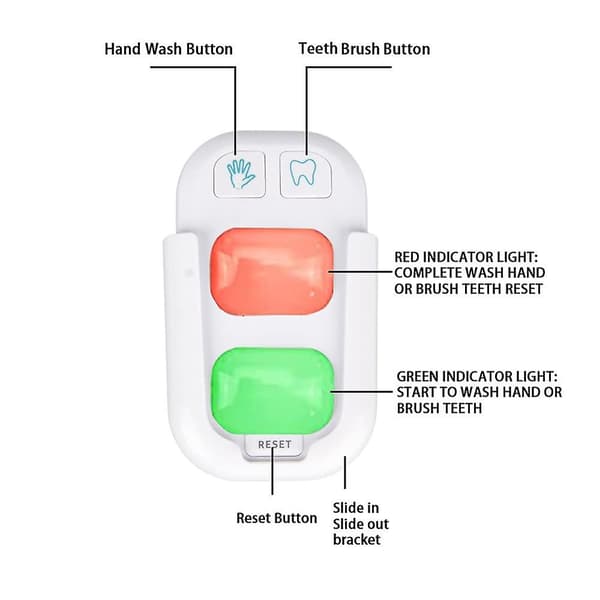 Barnetimer for håndvask og tannpuss - LED-timer for barn A