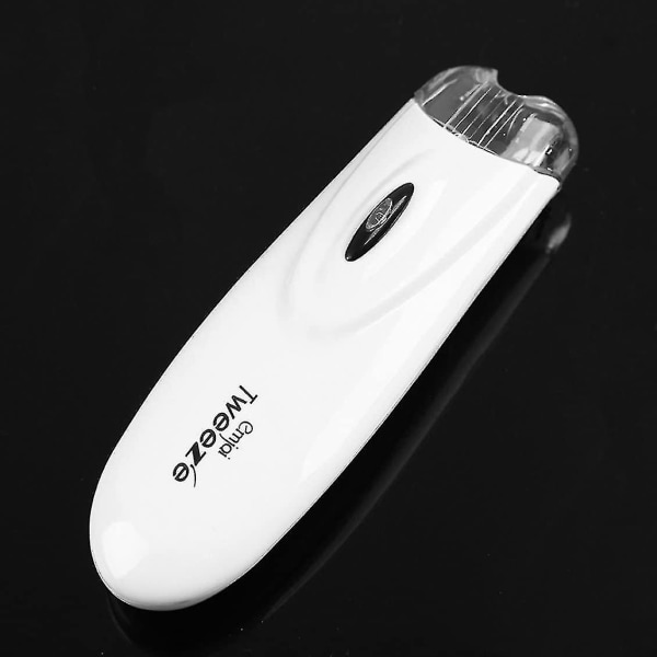 Qiningxia Pincet Ansigtshår R Epilator Easy No Pain Elektrisk hårtrimning, Hvid Sort, Medium