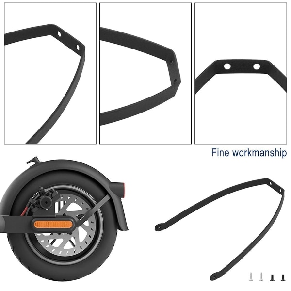 Beslag til 4 Mi4 Pro Elektrisk Scooter Bagskærm Stænkskærm Beslag med Skruer Udskiftning