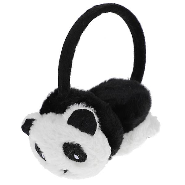 1 stk børnehøreværn tegnefilm panda øreværn Plys vinter øreværn øreværn Beige 22X18X4cm