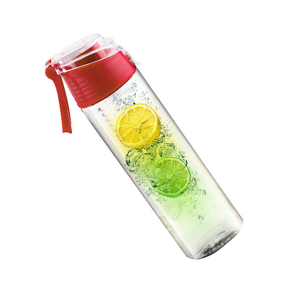 800 ml Hedelmäinfuusiovesipullo Ulkoilma Urheilupullo Vaellukselle Matkustamiseen Leirintään (Punainen)