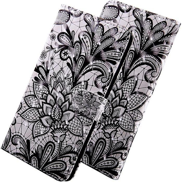 Oppo A94 5G Skal - Oppo A95 5G Oppo A94 5G 3D Glitter Fjäril Blomma PU Läder Flip Plånboksfodral Skal Oppo A94 5G Bx P