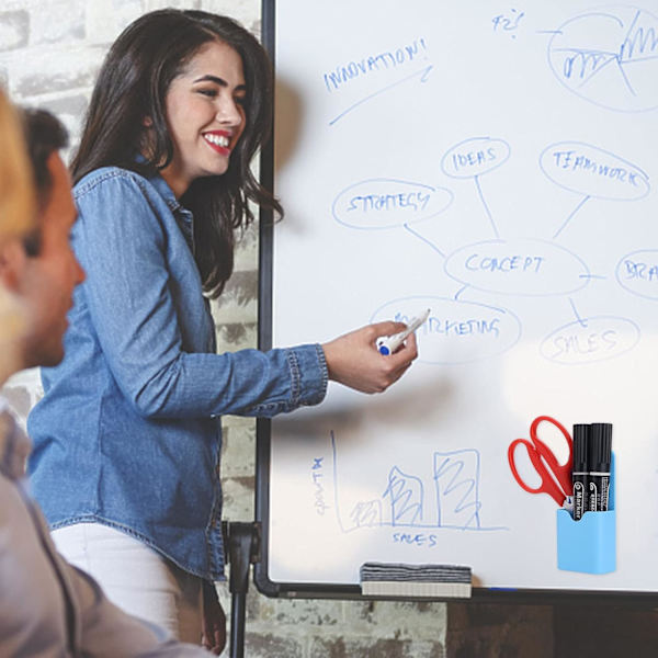 Förpackning magnetisk whiteboard-pennhållare - Pen-/penna-/magnet-/whiteboard-organisatör - Förvaringsorganisatör för kylskåp, skåp, skåp