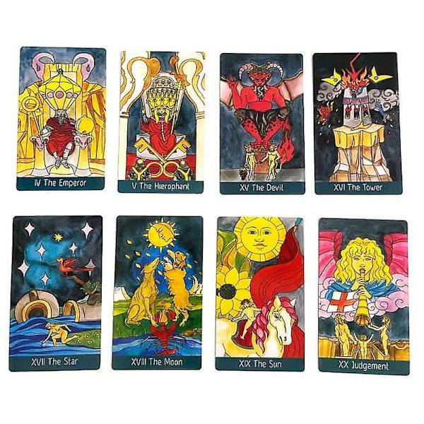 12x7 cm Reverse Scale Tarot Deck Card Game