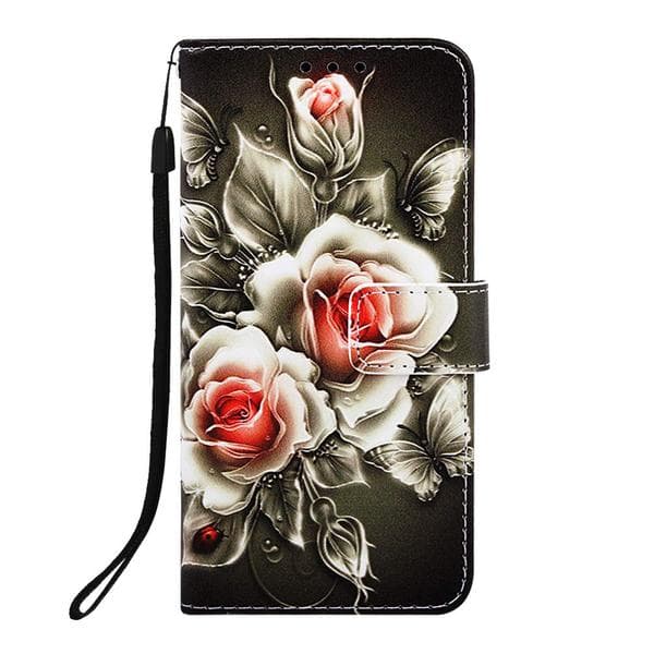 Lompakkokotelo Apple iPhone 11 - Ruusut