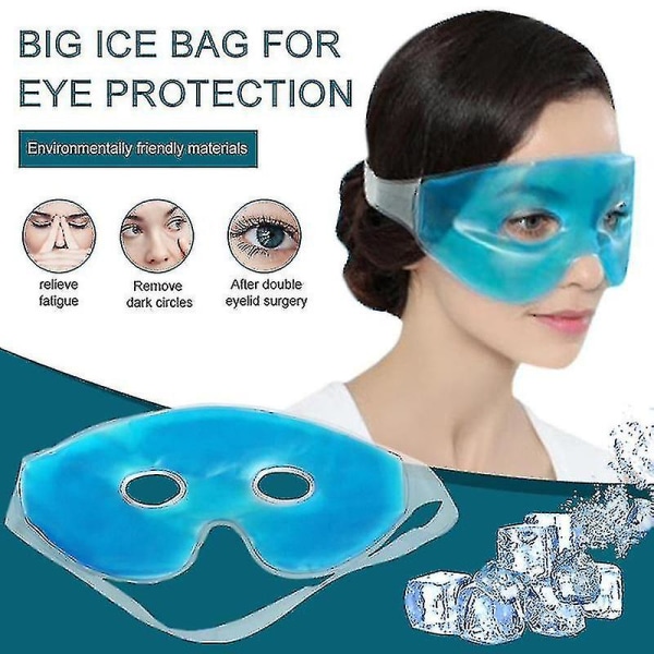 Kølende Ice Eye Mask Lindre øjentræthed Fjern mørke rande Sleep Eye Care
