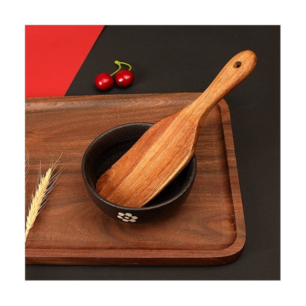 Handgjord Premium Trä Spurtle Set Spurtles Trä, Värmebeständig Non Stick Skotsk Spurtle Set