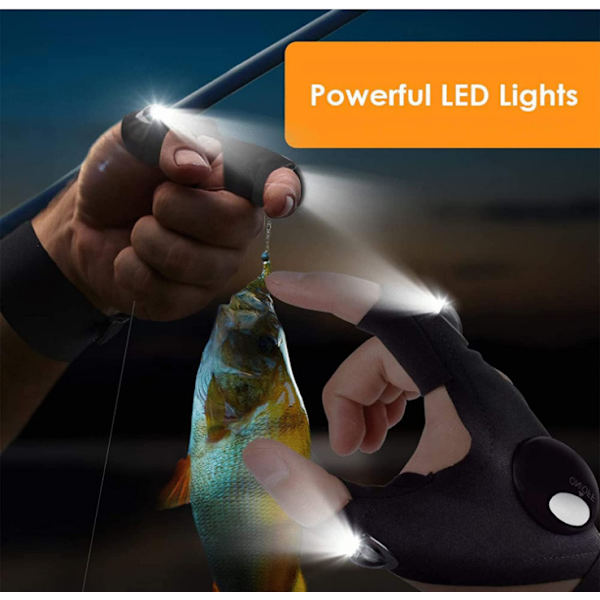 LED-lommelygtehandsker - Seje gadgets - Håndfri lys