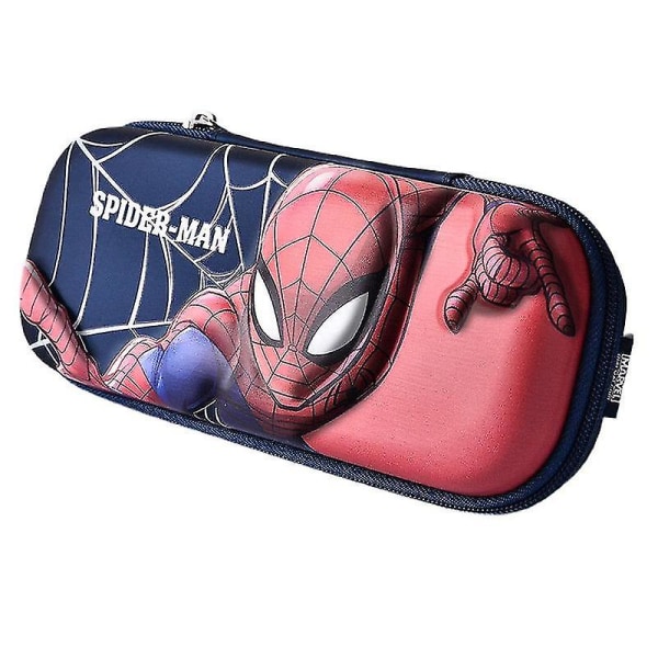 Lasten kynäkotelo vetoketjulla, söpö kynäkotelo suuri kapasiteetti 3d Eva Cartoon monitoiminen toimistotarvikelaukku, lasten koululahja Spiderman1