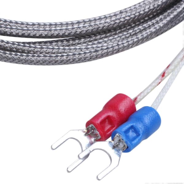 K-tyypin 0-800 astetta Celsius termoelementtianturi 2M 6.5Ft Silver Tone